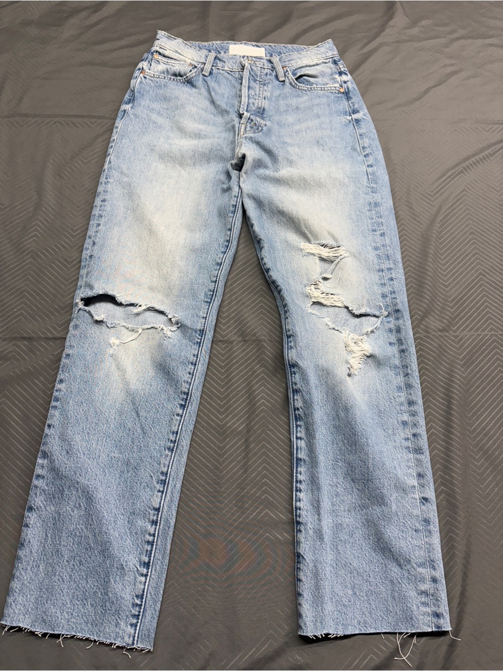 MOTHER Women’s Jeans The Huffy Skimp Distressed 27” Size 6 Straight Leg